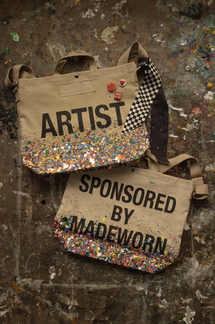 NEW MADEWORN unisex artist tote bag in canvas